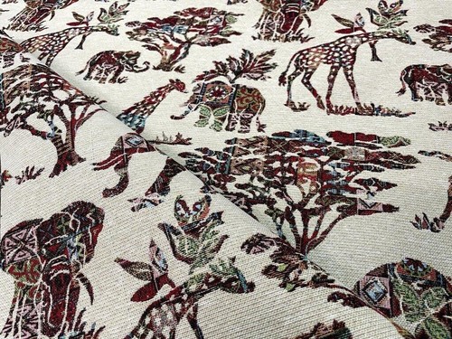 Tissu gobelin jacquard paysage - jacquard,