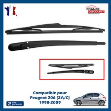 Bras Essuie Glace Lunette Arriere pour Peugeot 206 (2A/C) 1998 à 2009 - 642392