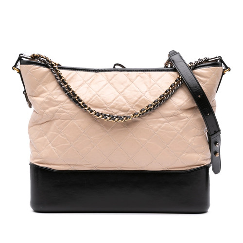 Chanel large vieilli cuir - large,