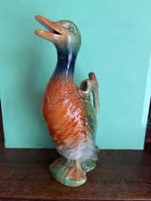 Pichet canard en faïence de saint clément XXe