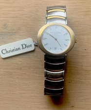 BELLE MONTRE HOMME CHRISTIAN DIOR PARIS OVALE MVT QUARTZ V8 PLAQUÉE ACIER SWISS