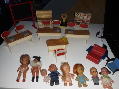 Meubles poupée école lot - poupée,