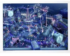 Affiche Panorami Officielle Édition Limitée Numérotée Jeux Olympiques Paris 2024