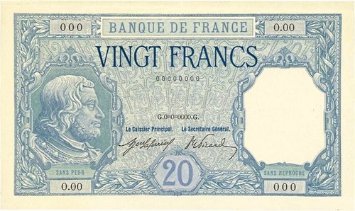 Francs bayard spécimen - francs,