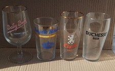 4 VERRE BIERE ANCIEN BRASSERIE