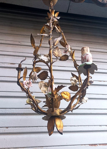 Rare lustre cage fer - rare,