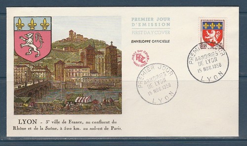 Enveloppe 1er jour blason - enveloppe,