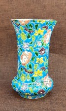 Superbe Vase Diabolo Emaux de