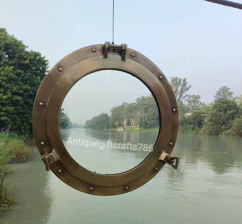 Miroir hublot laiton - hublot, 12"