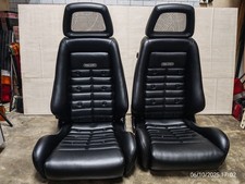 RECARO LX B AUTHENTIQUE APPUIE-TÊTE RÉSILLE SIÈGES CUIR NOIR VINTAGE JDM EURO...