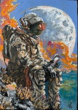 Astronaute Art Original Space