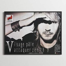 Authentique Rétro Poster - Renaud - "Visage pâle rencontrer public" - Zenith - 1