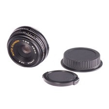 Objectif crêpe révisé Auto Chinon 45 mm F2,8 pour monture Canon EF - propre e...