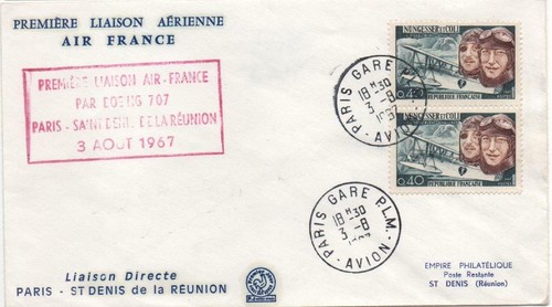 1ère liaison avion paris - 1ère,