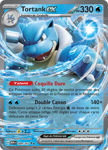 Carte pokémon tortank - pokémon, tortank-ex