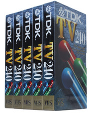 TDK Lot 5 Cassette VHS  4