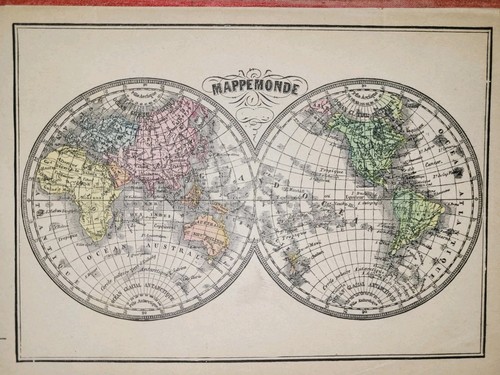 Carte ancienne xixe - xixe,