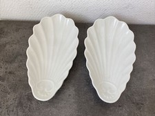 2 Jolies Coupelles Forme Coquillage Porcelaine Limoges Blanches Deco Table
