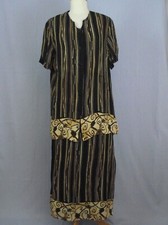 Ensemble jupe et tunique d'été en voile "Christine Laure" dans les tons noir, ma