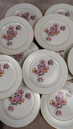 Lot assiettes plates - de, 16