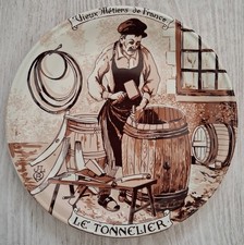 ASSIETTE DECORATIVE - VIEUX METIERS DE FRANCE - CASTELROUX