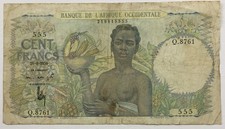 Billet Afrique Occidentale Française, 100 Francs, 26/4/1950, P40