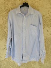 Chemise Façonnable bleu ciel made in USA manches longues 100% coton 4 16 L