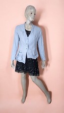 ? Lauren Vidal Taille 36  ? veste bleu clair coton blue jacket