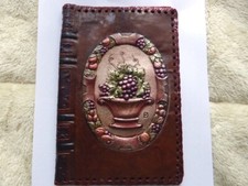 Ancien protège livre en cuir