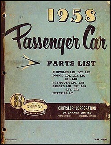 1958 chryco voiture parties - chryco,