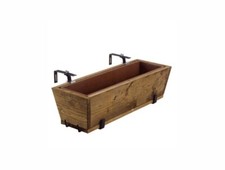 Porte-Vase Réglable De Balcon En Bois De Sapin Imprégné CM 55 X 22 Buzzi