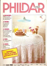 LIVRE CATALOGUE « PHILDAR » TRICOT CROCHET DENTELLE  DECORATION