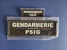 GENDARMERIE - ELR - PSIG (2) - DUO DE BANDES PVC 3D POUR GILET