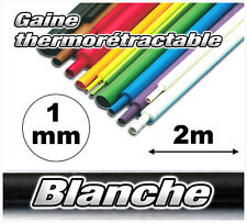GBL1-2# gaine thermorétractable blanche 1mm 2m ratio 2/1 gaine thermo blanc
