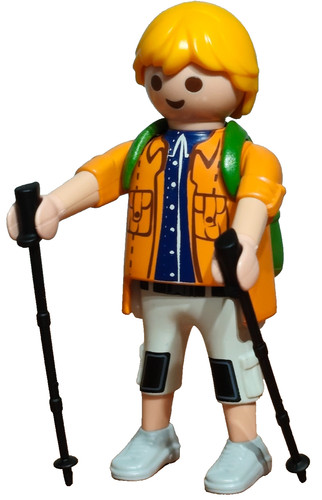 Playmobil figurine randonneur - figurine,