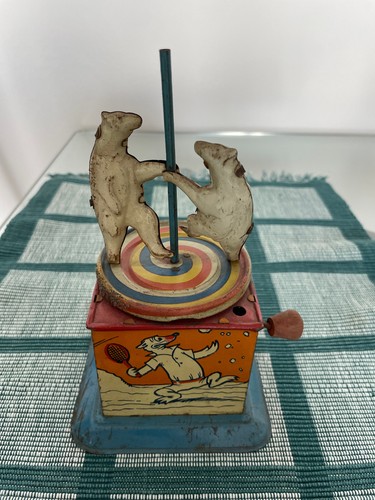 Ancien jouet mecanique manege - jouet,