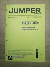 (346B) Manuel d'atelier CITROEN Jumper - Présentation, version Jumper 2,8 HDI