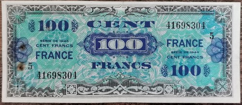 Billet 100 francs - 1944, france