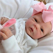 Reborn Baby Dolls Girl 18 Inch Vinyl Silicone Body, Sweet Girl Reborn Baby Dolls