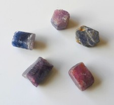 Lot de 5 Saphir/Rubis Corindon