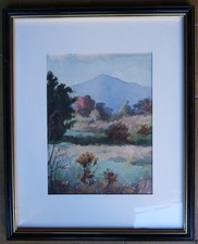 tableau aquarelle : paysage de