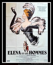 ELENA AND HER MEN ? Large French Grande Vintage Movie Poster Original 1956