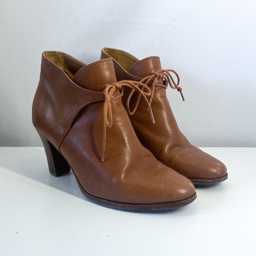 Sezane brown leather low - brown,