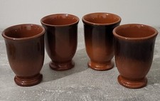 4 Mazagrans en Grès Terre Cuite Vintage