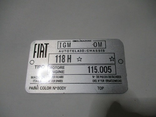 Panneau type fiat - type,