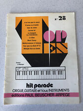 Partition :  Top Ten Hit Parde N° 28 - Céline Dion, Goldman, Julien Clerc