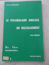 livre Le vocabulaire anglais au baccalauréat seconde, 1ére et terminale 1971