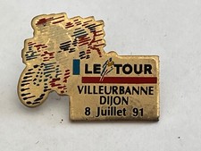a PINS PIN ENAMEL VELO BICI TOUR DE FRANCE 1991 VILLEURBANNE DIJON