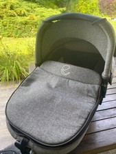 poussette bébé  marque Jane Matrix gris bleu en bon état