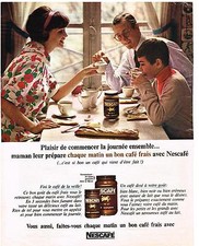 PUBLICITE ADVERTISING  1965    NESCAFE    café soluble